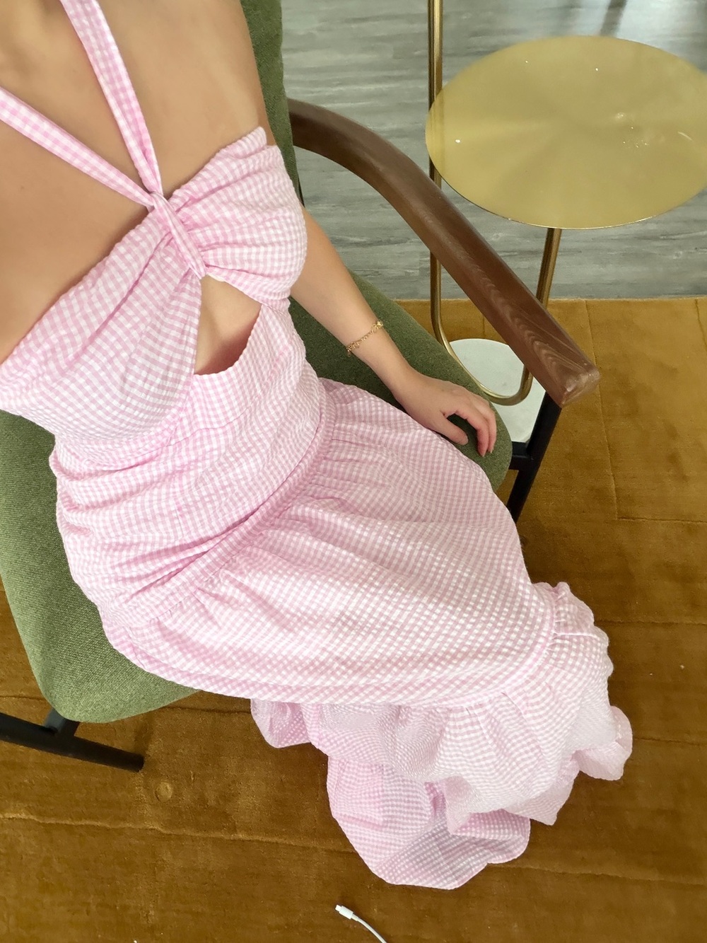 Pink Tiered Maxi Dress